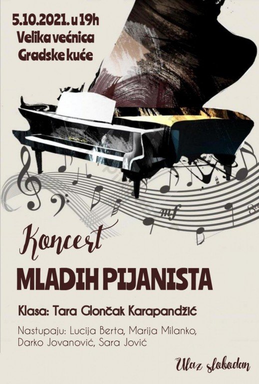 Koncert mladih pijanista