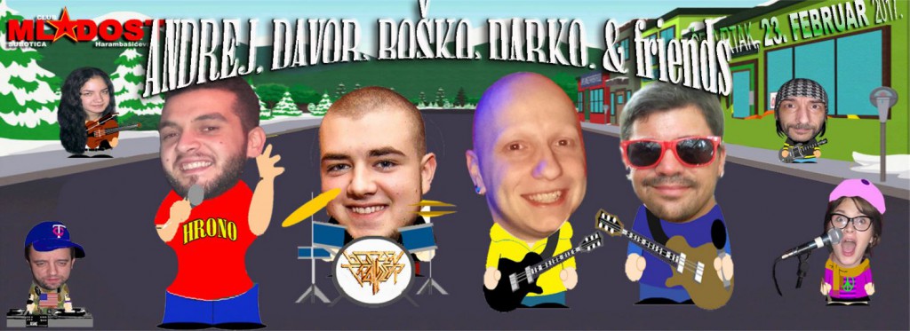 Akustična svirka: Andrej, Davor, Boško, Darko & friends