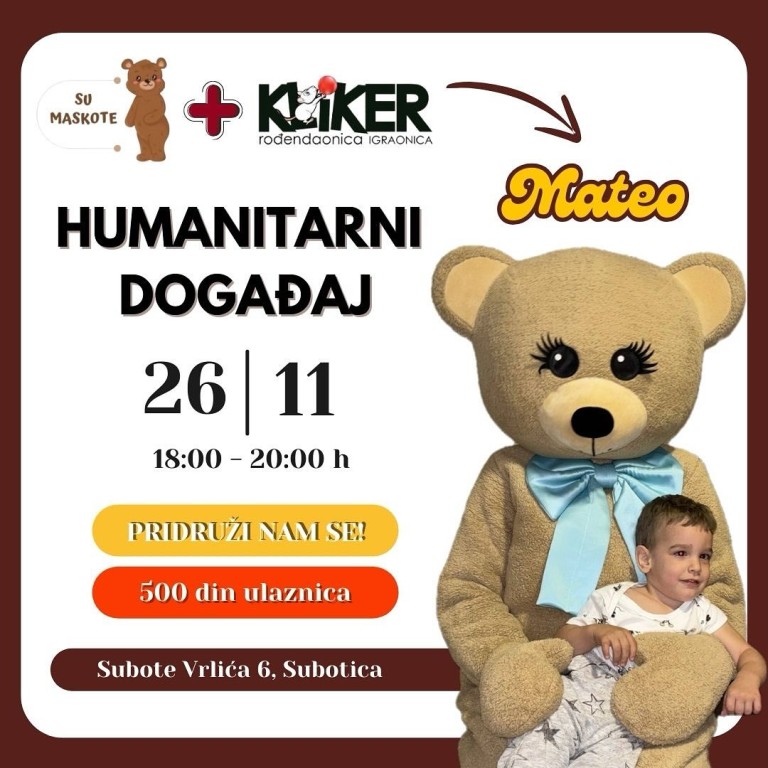 Humanitarno igranje i druženje sa Maskotama