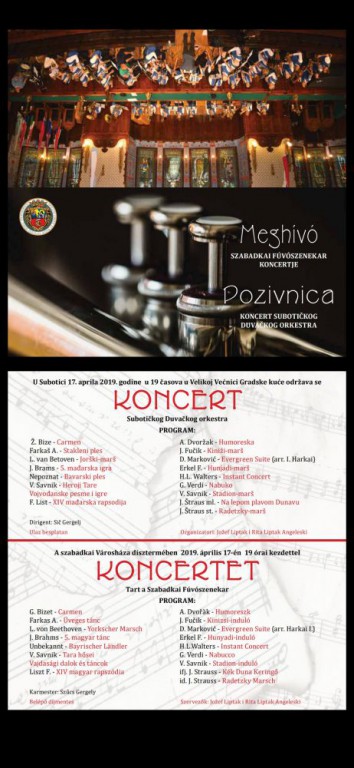 Koncert: Subotički duvački orkestar