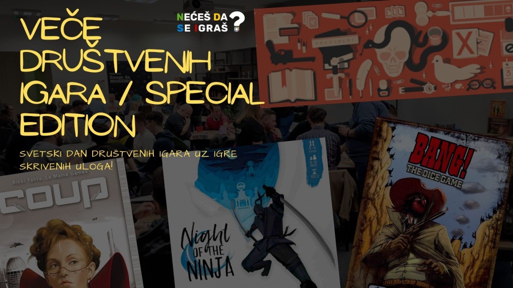 Veče društvenih igara - special edition