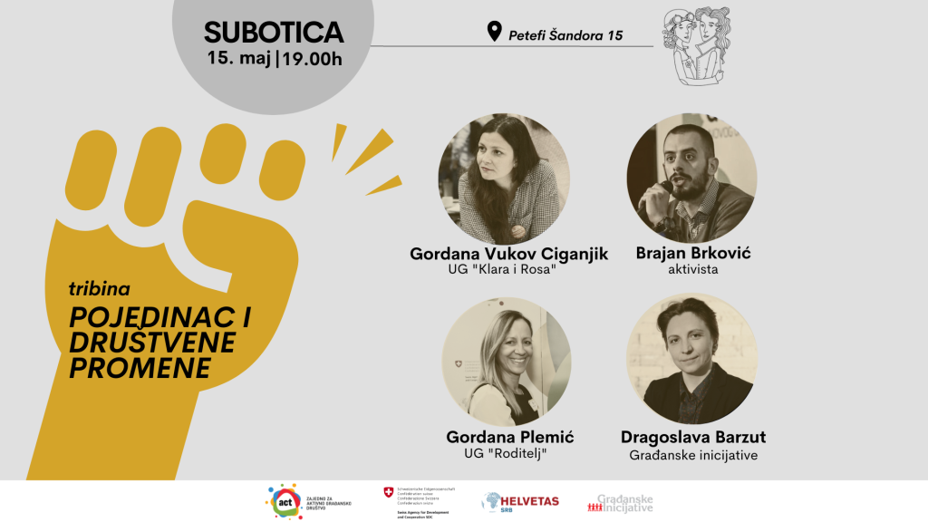 Tribina : „Pojedinac i društvene promene“
