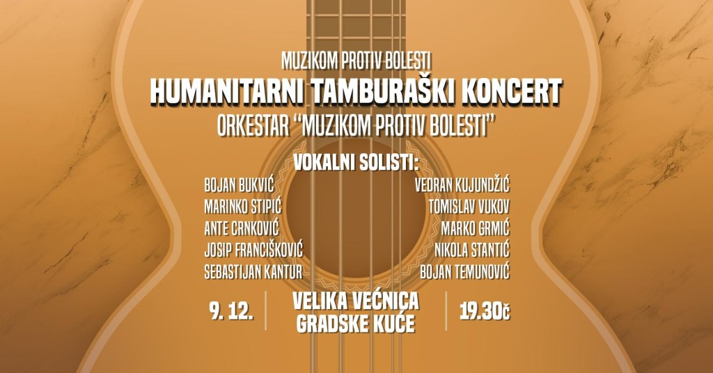 Humanitarni koncert "Muzikom protiv bolesti" za Jovanu Trlaić