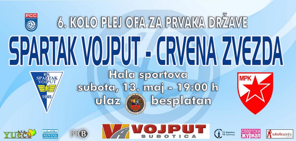 Rukomet: Spartak Vojput - Crvena Zvezda