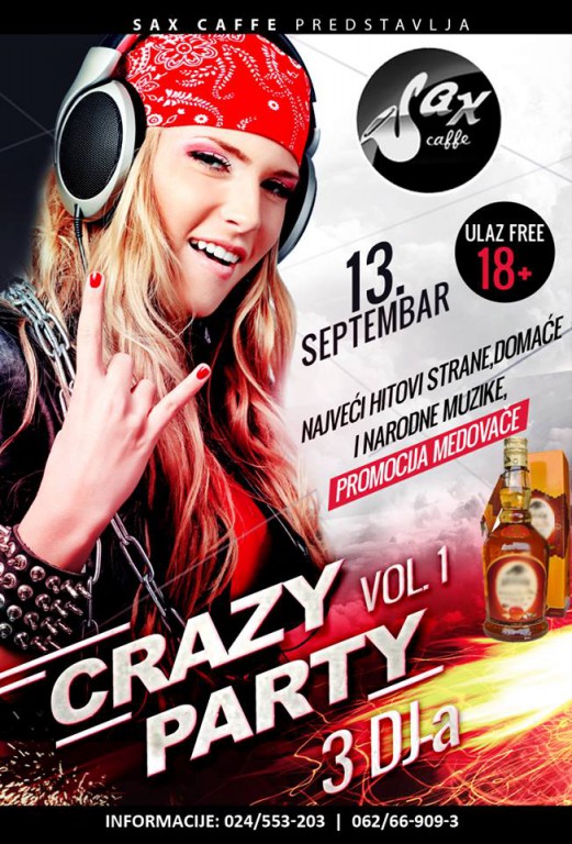 Crazy party vol.1 with 3 DJ's