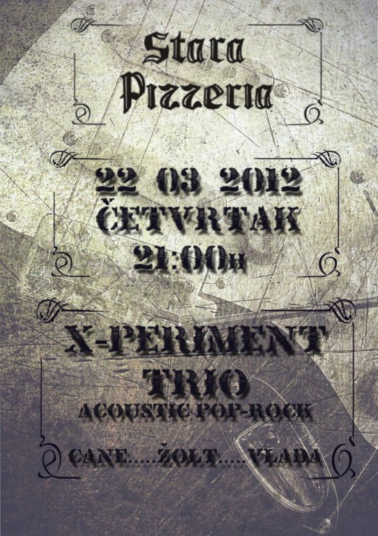 X-PERIMENT TRIO - Akustična svirka