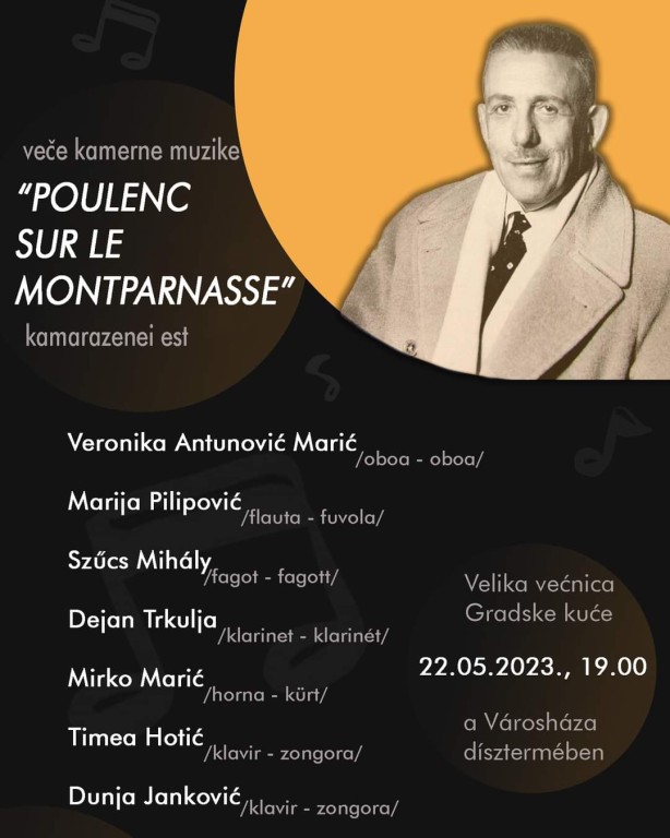 Poulenc na Montparnassu - veče kamerne muzike