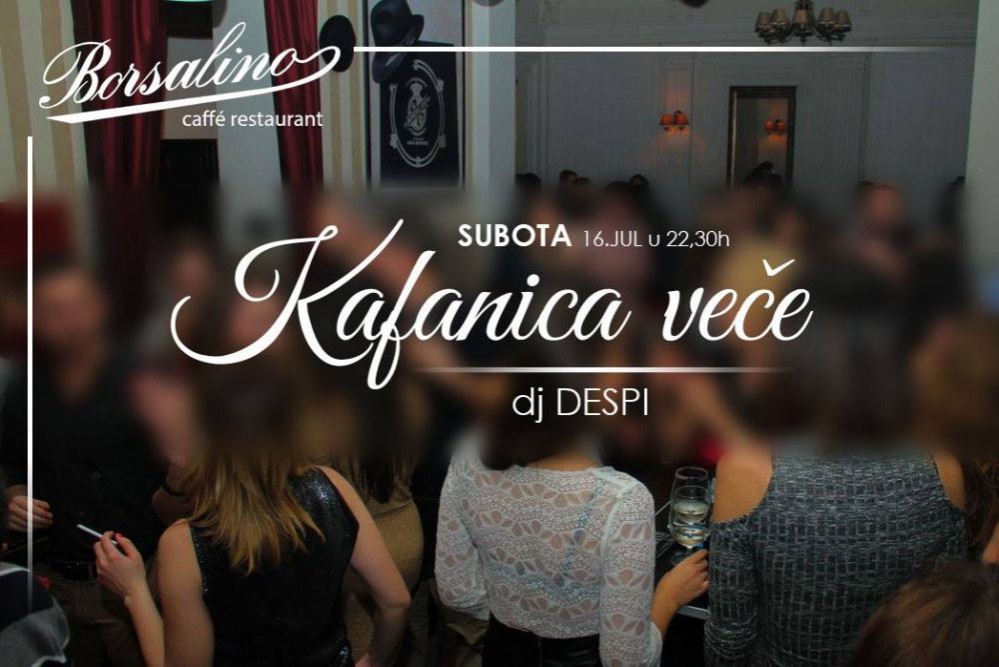 Kafanica veče i DJ Despi