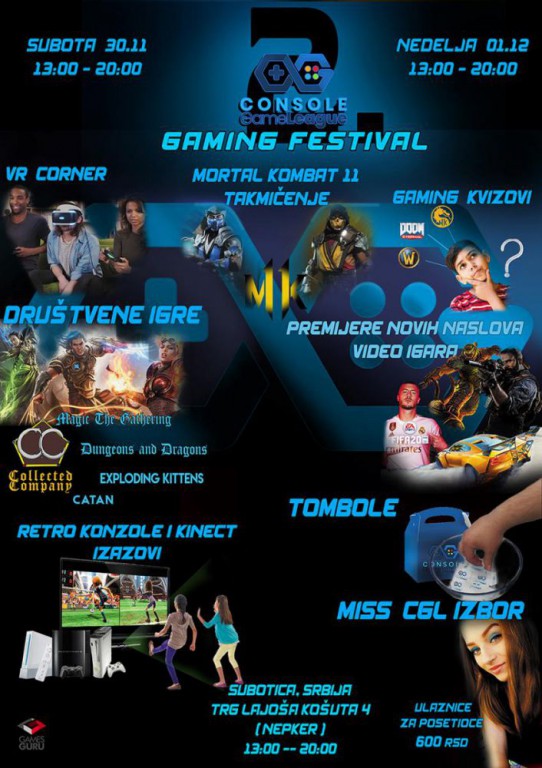 II CGL gaming festival Subotica