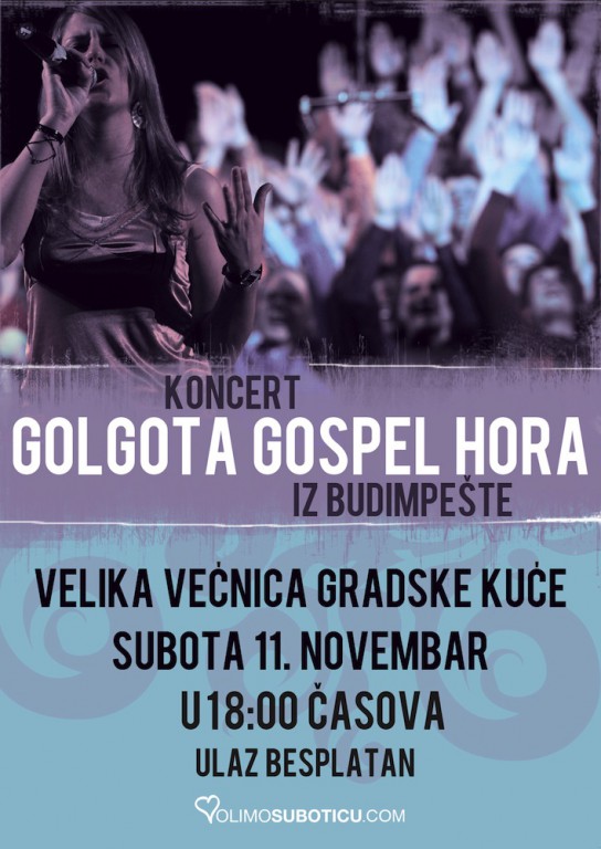 Koncert: Golgota Gospel hora iz Budimpešte