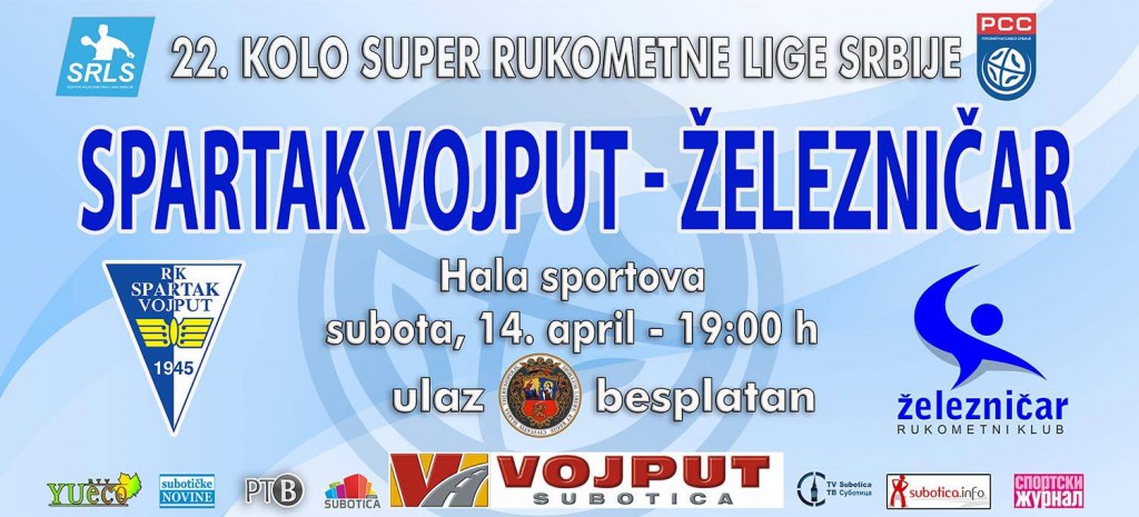 Rukomet: Spartak Vojput - Železničar