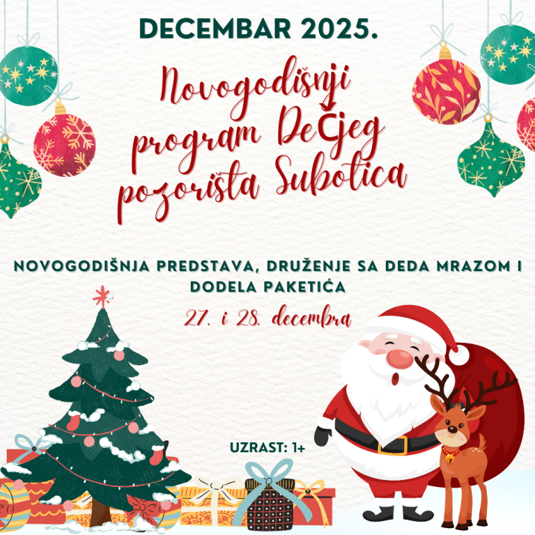 Novogodišnji program Dečjeg pozorišta Subotica