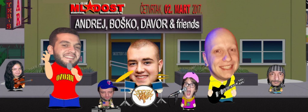 Akustična svirka: Andrej, Davor, Boško
