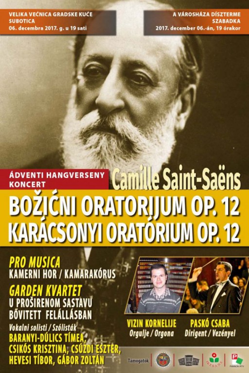 KONCERT:  C. Saint-Saens, BOŽIČNI ORATORIJUM Op.12