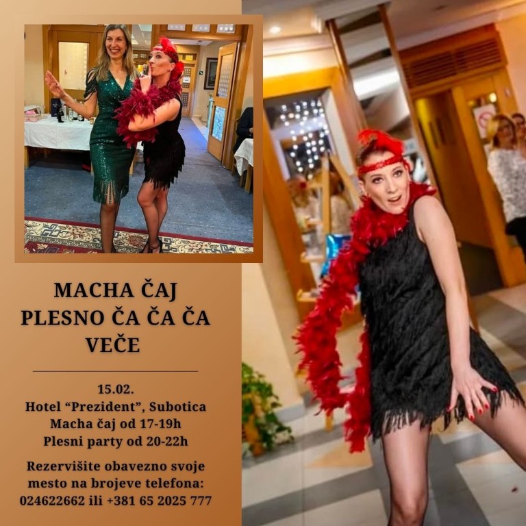 Čajanka i Ča ča ča plesno veče u hotelu Prezident