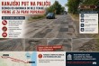 Primedba na stanje kolovoza na Kanjiškom putu na Paliću