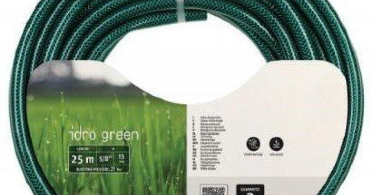 Tubo Da Giardino FITT Idro Green In PVC - Diametro 3/4 Pollici, Lunghezza 50 Metri, Resistente Alle Intemperie (-10°C A +40°C), Pressione Di Scoppio 21 Bar, Per Uso Occasionale