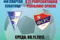 Fudbal: Spartak - Republika Srpska U21