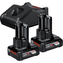 Bosch 2 x akumulator GBA 12V 6,0 Ah + punjač GAL 12V-40,  starter set