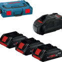 Bosch Starter set 3 x 18V ProCORE 4,0Ah + GAL 1880 CV + L-Boxx 102