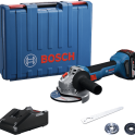 Bosch GWS 18V-8, 1 x 4.0Ah baterija + brzi punjač + profi kofer, Akumulatorska ugaona brusilica