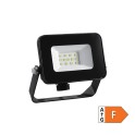 LED REFLEKTOR 10W CRNI CW HLADNO BELA IP65