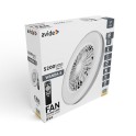Plafonska lampa sa ventilatorom Wanda srebrna 48W