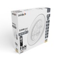 Plafonska lampa sa ventilatorom Whitney srebrna 48W