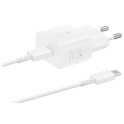 Samsung brzi punjač 25w Type-C + kabl Type-C ( EP-T2510 ) bela