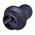 Grlo E14 luster kratko bezvijc.za navoj M10x1 crno