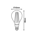 LED SIJALICA FILAMENT E14 G45 6W WW 1399 RABALUX