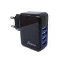 Xwave H44 4x USB brzi zidni punjac za mobilne 4A crna