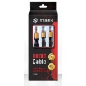 STARK AUDIO KABEL 3.5MM STEREO 2X3.5MM