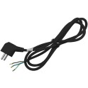 Prikljucni kabel 3x1.5 1.5m sa uzemljenim utikacem crni
