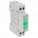 Signalna lampica zelena zelena zelena 3×230V AC