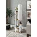 Podna lampa Vogue E-27 belo-smedja