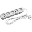 Produzni kabel sa 5 mesta/1.5m 3x1.5 16A 250V bela