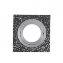 UGRADNA ROZETNA KVADRAT 1xGU10 CEMENT BETON CRNA 801 BBLINK