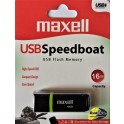 Maxell usb speedboat 2.0 black 16gb