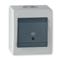 POWER Taster za svetlo siva I.PVC IP44 10A 250V