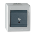 POWER Taster za zvono siva I.PVC IP44 10A 250V