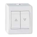 POWER Taster sklopka za roletne na zid IP44 PVC