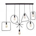 Visilica 6xE27 crna