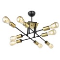 PINA visilica 8xE27 fi60cmxH35cm crna