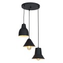 LULU visilica 3xE27 fi35cmxH120 crna
