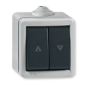 287.1A Taster sklopka za roletne siva ARMOR LINE IP55