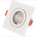 LED ugradna kvadratna spot lampa 5W WW 3000K 677lm IP20 Bela