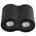 Plafonska lampa valjak dupla GU10 125mm crna IP20
