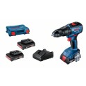 Bosch GSB 18V-50 ,3 x 2,0Ah baterije +punjač+kofer, aku. vibraciona bušilica-odvrtač