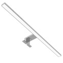 LED lampa za ogledalo 600mm 8W kocka IP44 4000K hrom plasti.
